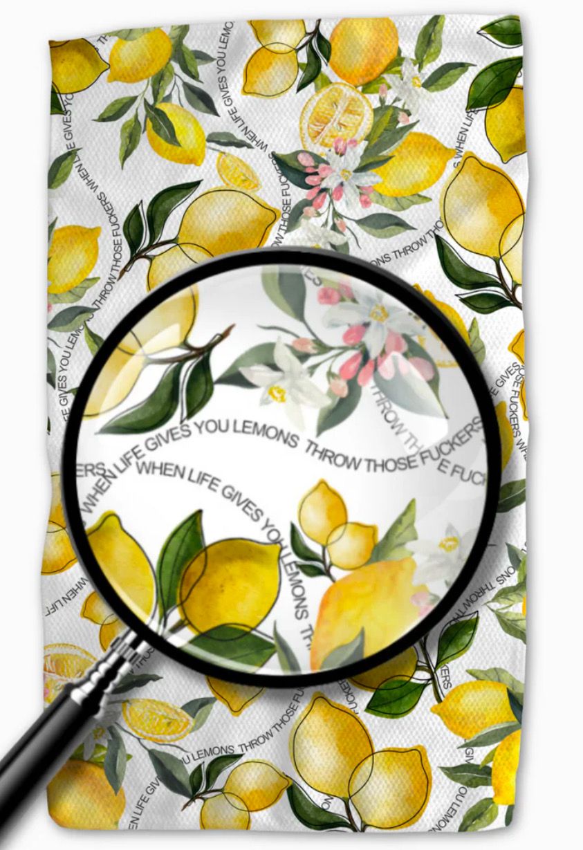 When Life Gives You Lemons Tea Towel