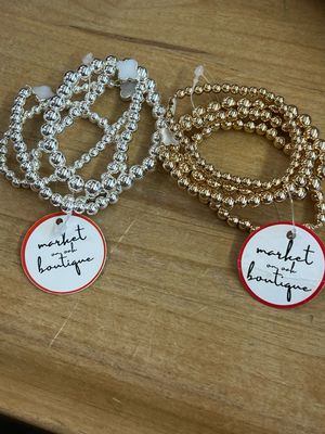 Set of 4 Beaded Stretch Bracelets Set of 4 Beaded Stretch Bracelets