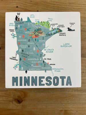 6&quot; Minnesota State Wall Art