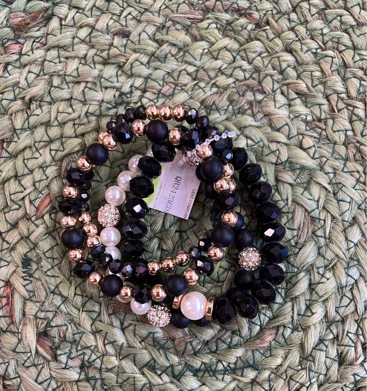 Set/4 Beaded Stretch Bracelets