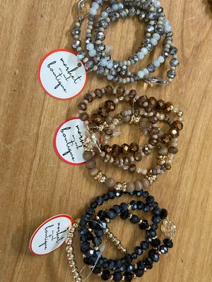 Set of 4 Faceted Bracelets Set of 4 Faceted Bracelets