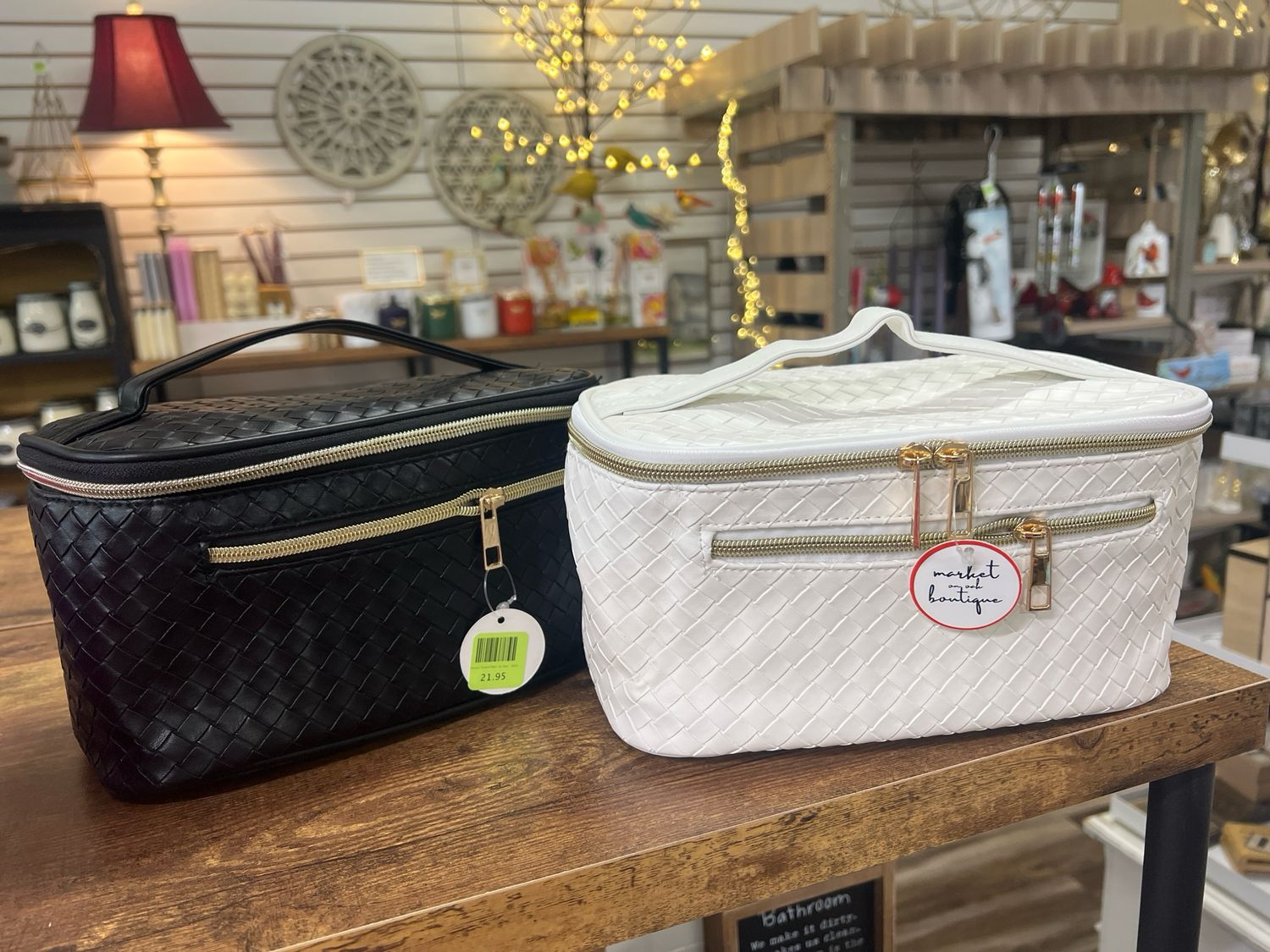 Woven Travel Make Up Bag