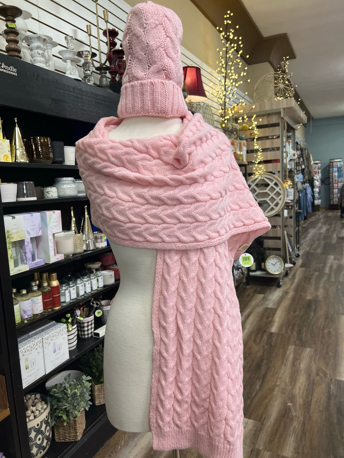 Braided Scarf &amp;. Beanie Set