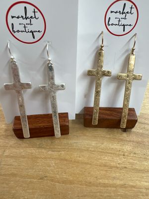 Large Cross Earrings Large Cross Earrings