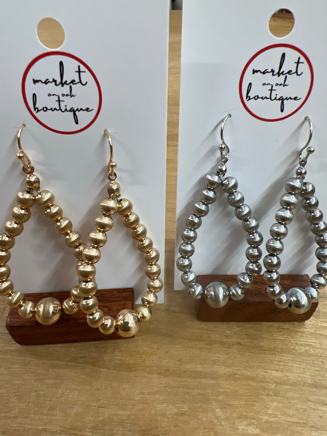 Beaded Teardrop Earrings
