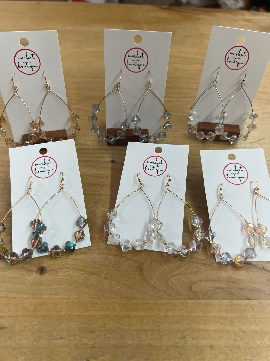 Faceted Teardrop Earrings