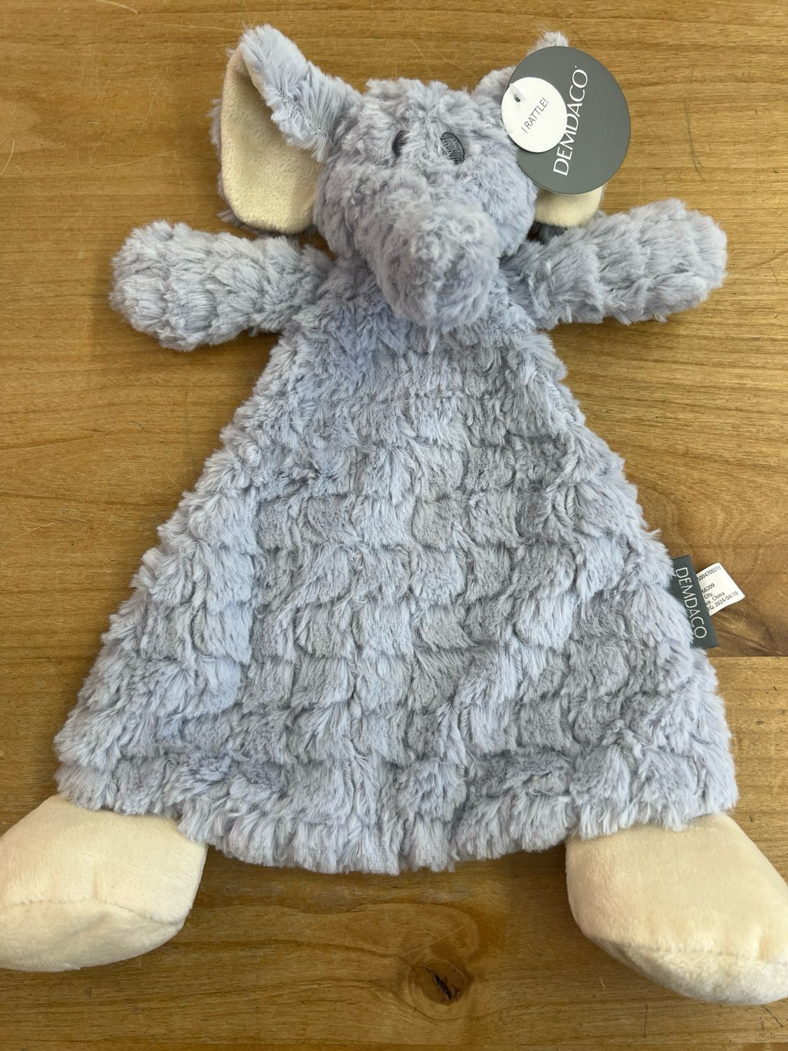 Ellery Elephant Rattle Blanket