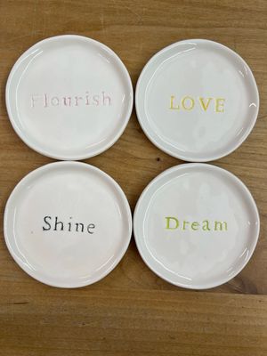 4" Word Dish 4" Word Dish
