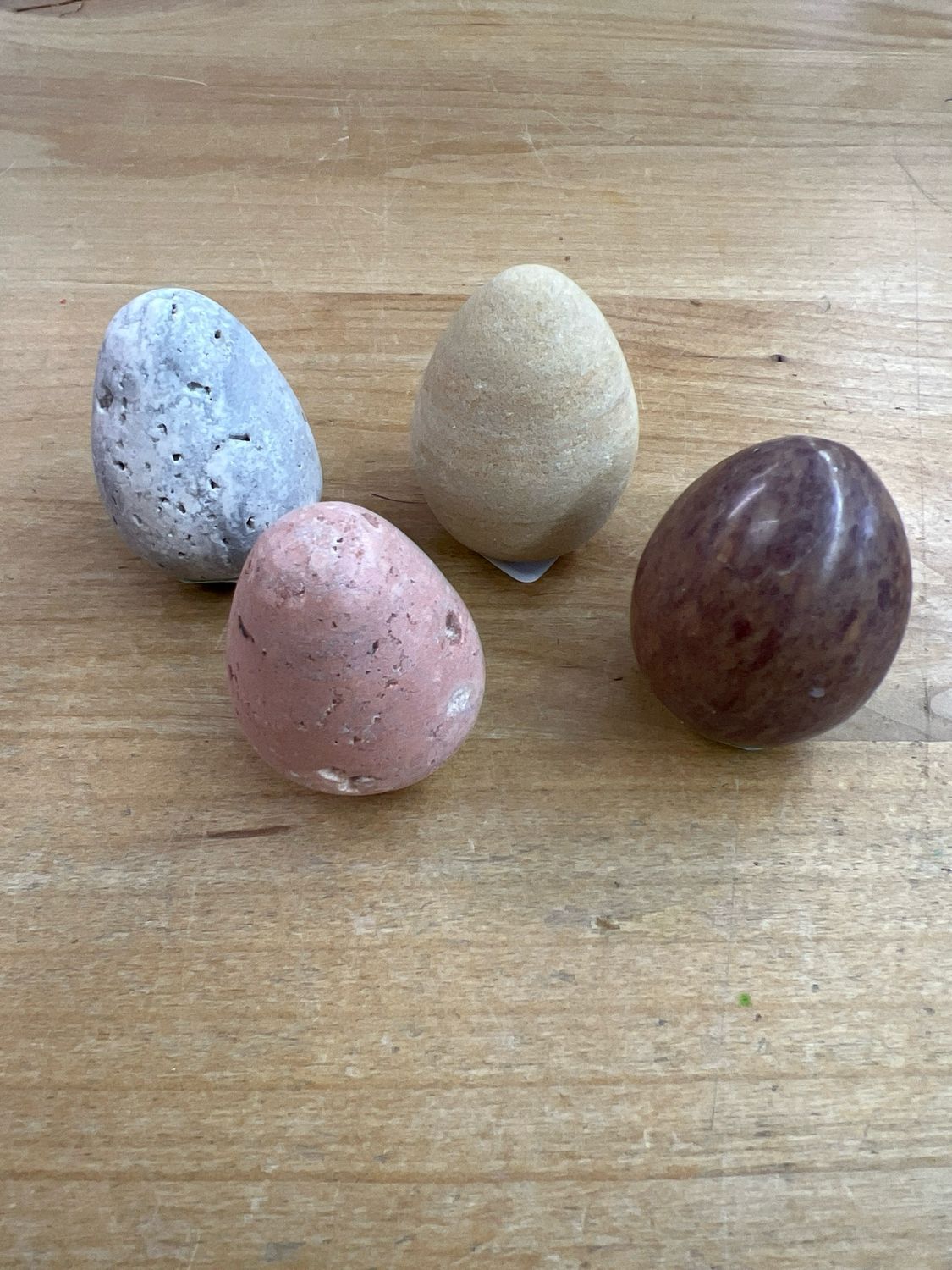 2" Carved Natural Rock Egg 2" Carved Natural Rock Egg