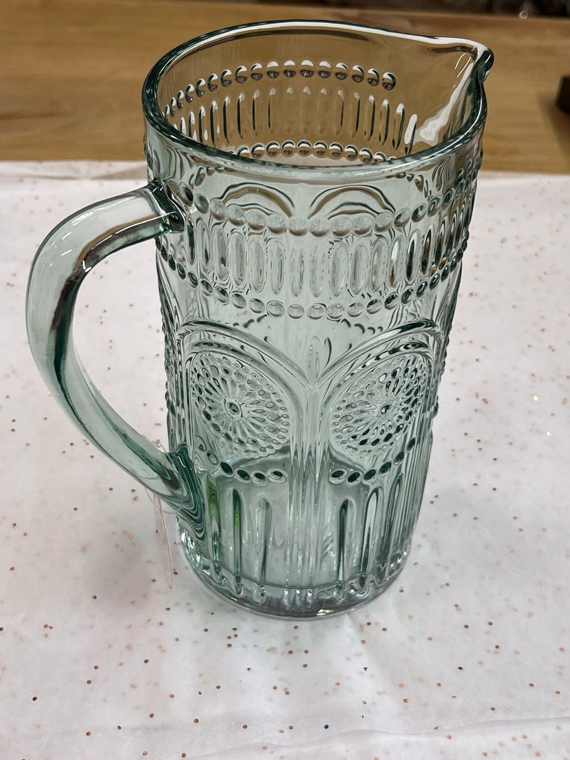 7.75&quot; Sage Codi Glass Pitcher