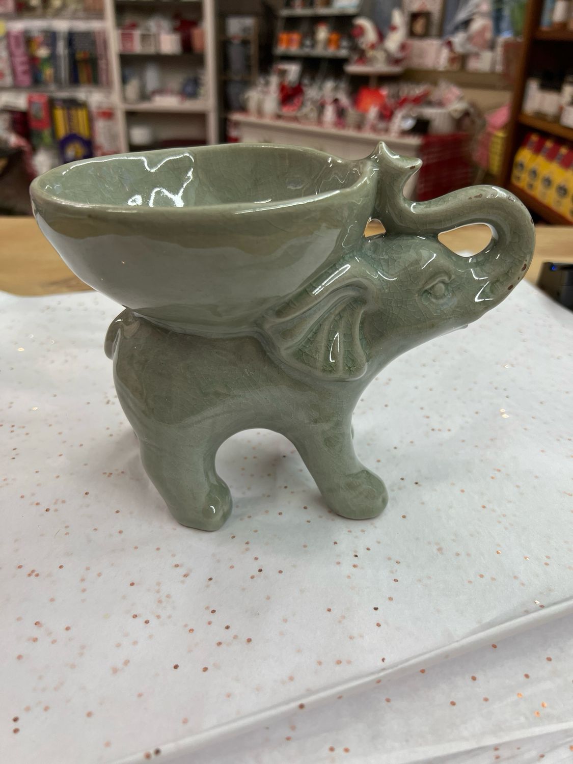 Stoneware Elephant Bowl