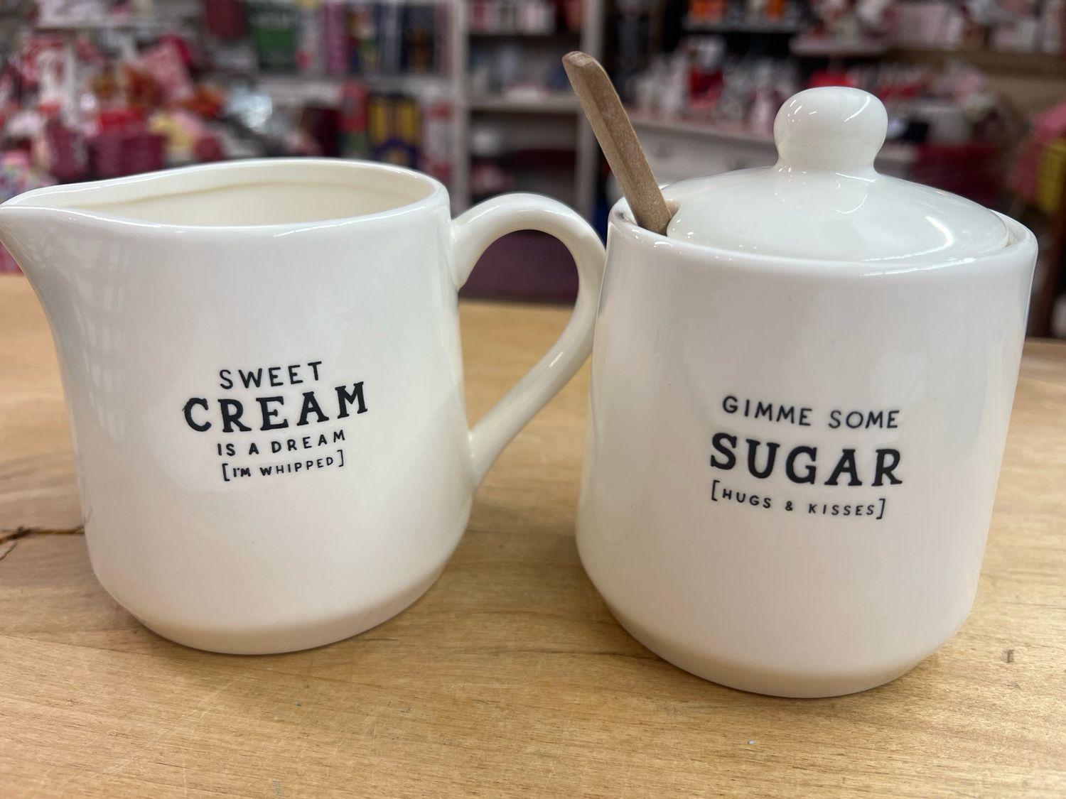 Creamer &amp; Suger Set w/Spoon