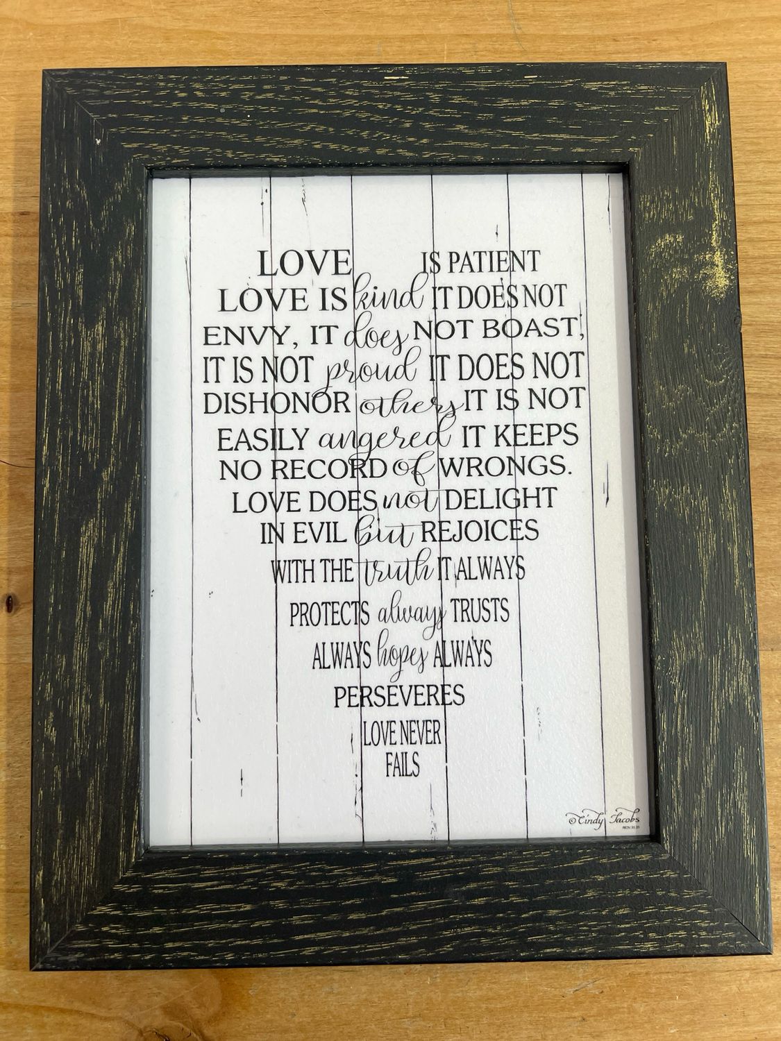 Love is Patient Wall Sign