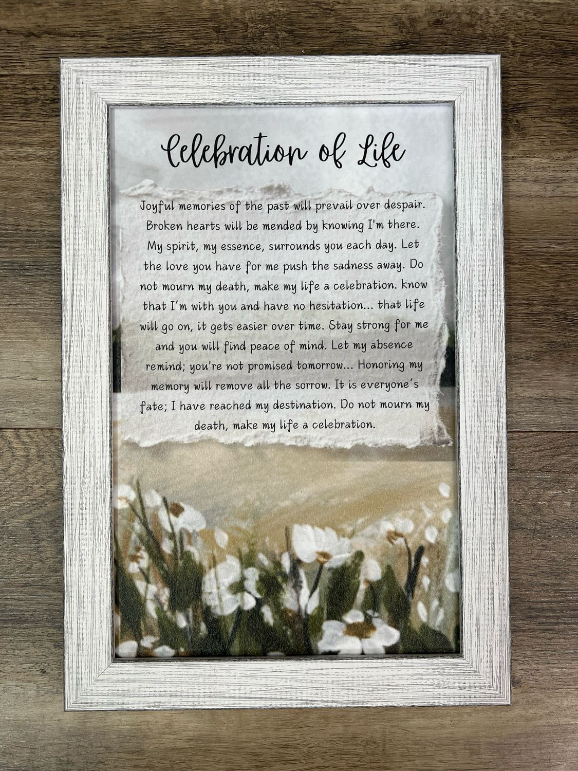 Celebration of Life Wall Print