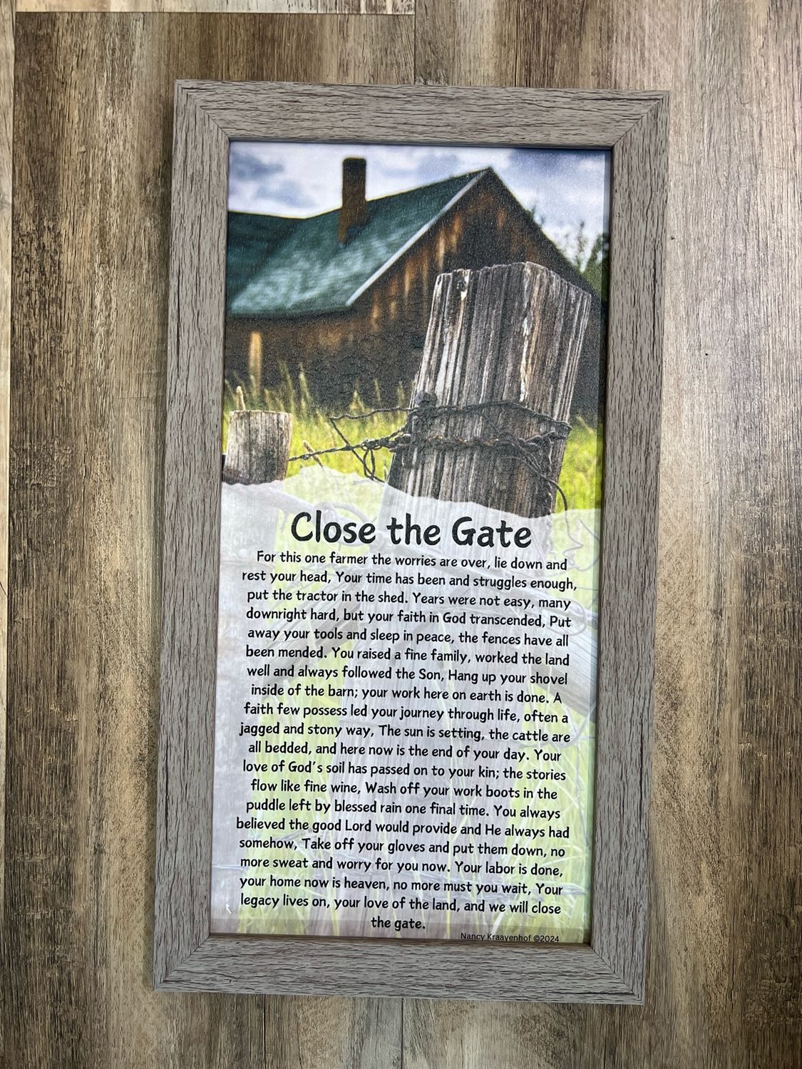 Close the Gate Wall Print