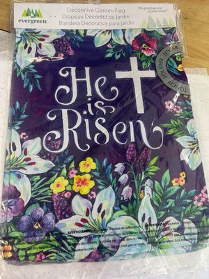 Easter Cross Garden Flag
