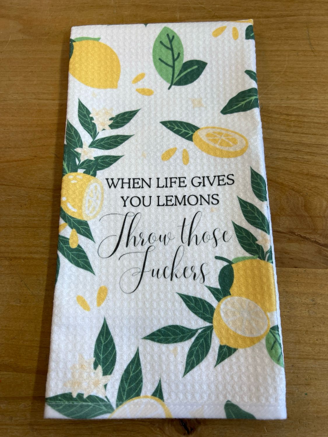 Fancy &amp; Risque Lemon Tea Towels