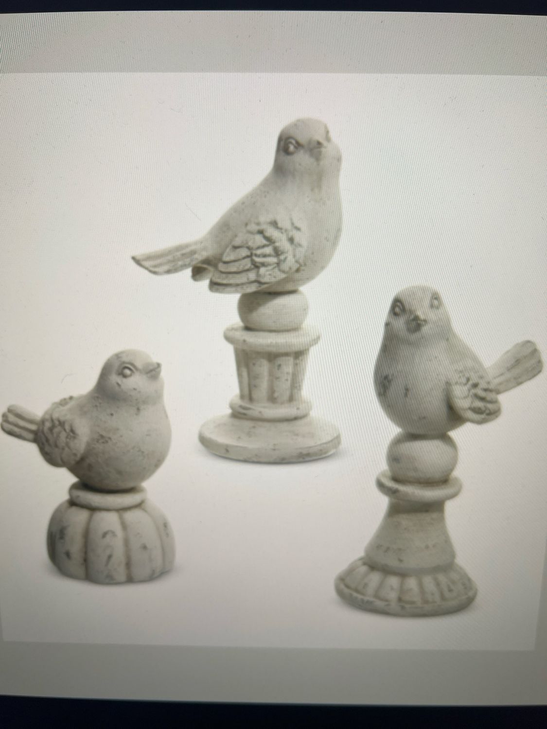 Birds on Pedestals