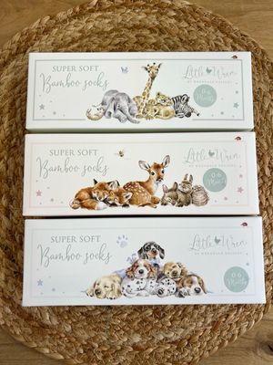 Wrendale Set/3 Bamboo Baby Socks