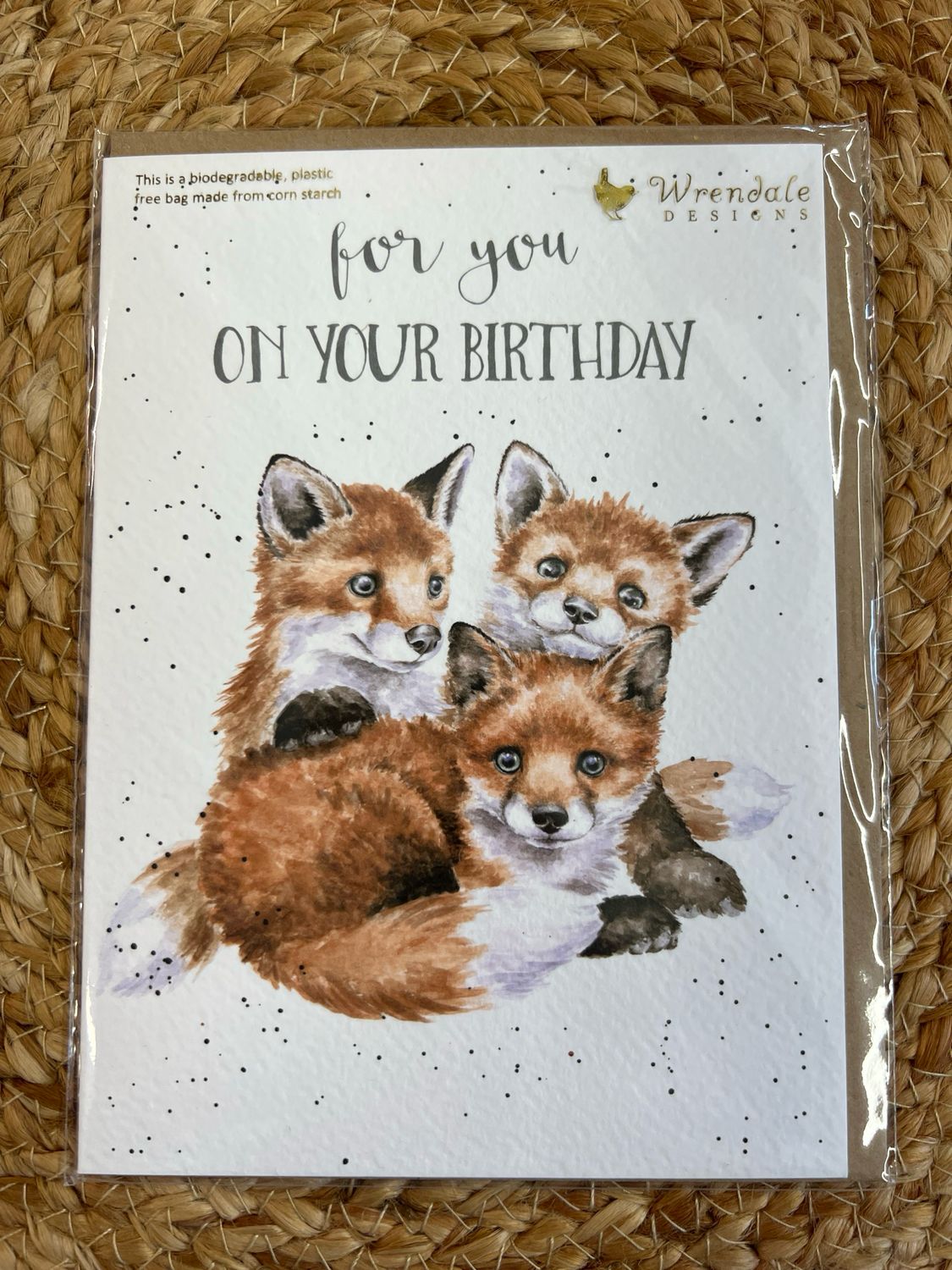 Wrendale Snug as a Cub Birthday Card