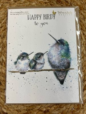 Wrendale Happy Birdie Card Wrendale Happy Birdie Card