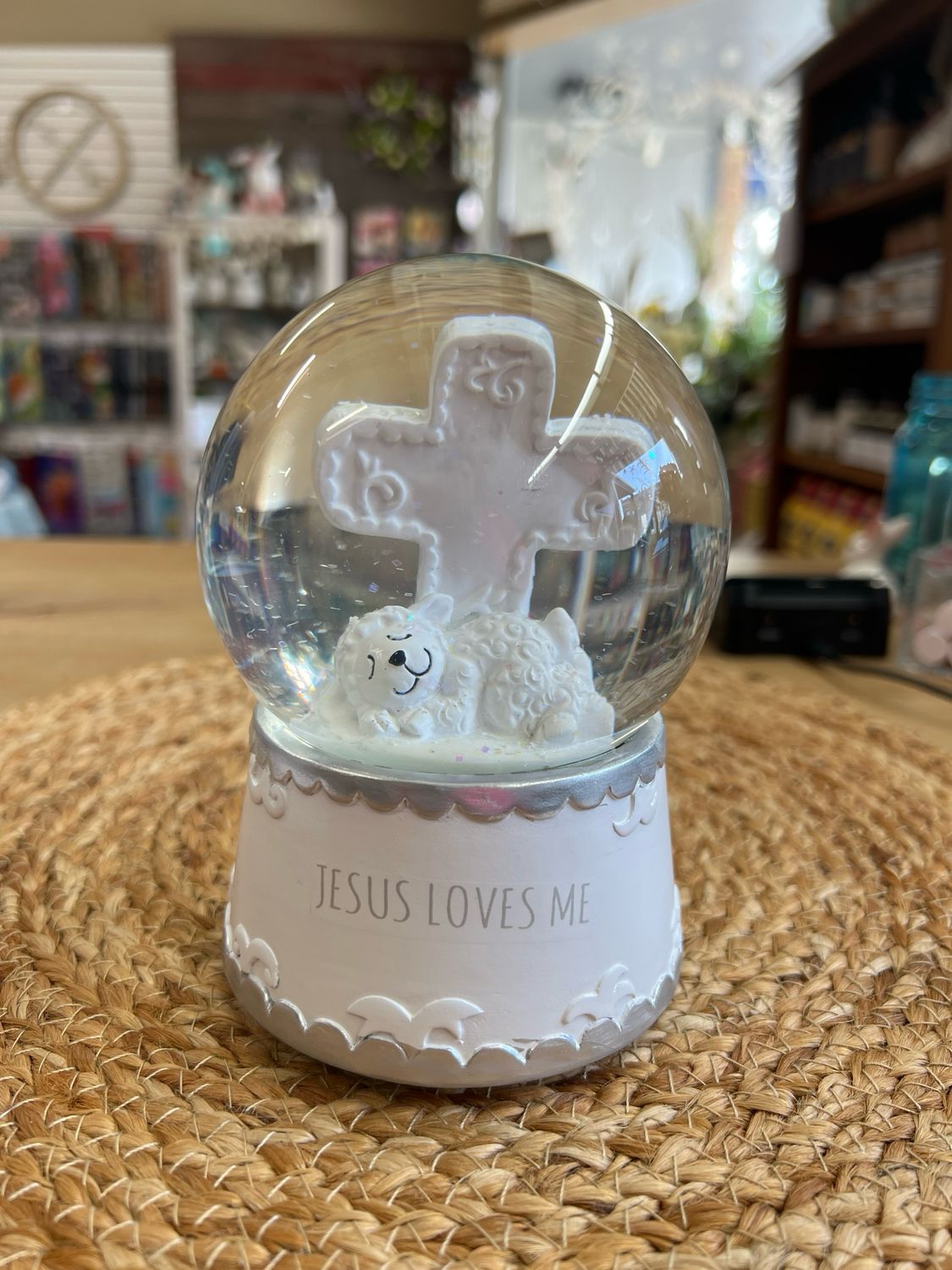 Jesus Loves Me Water Globe