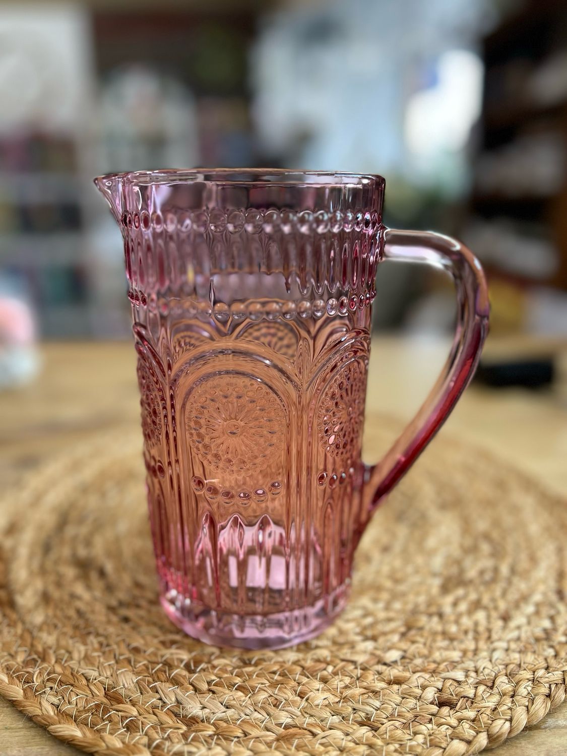 Pink Codi Glass Pitcher