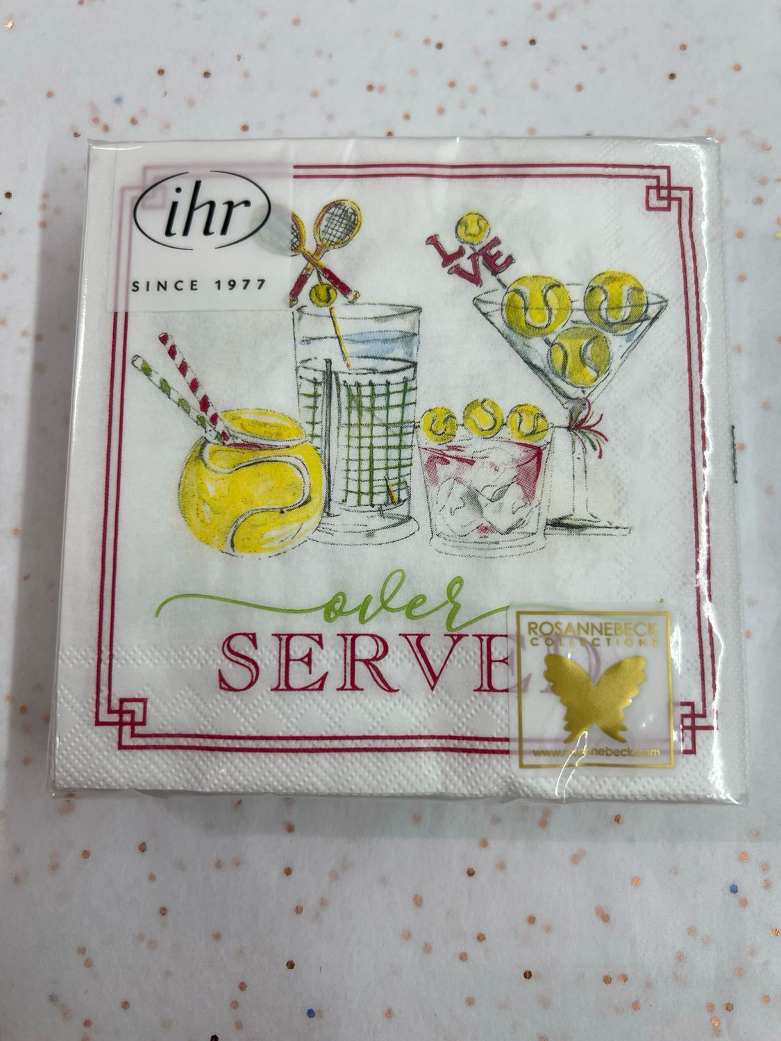 Tennis Drinks Cocktail Napkins