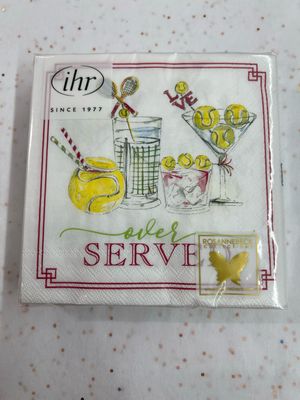 Tennis Drinks Cocktail Napkins Tennis Drinks Cocktail Napkins