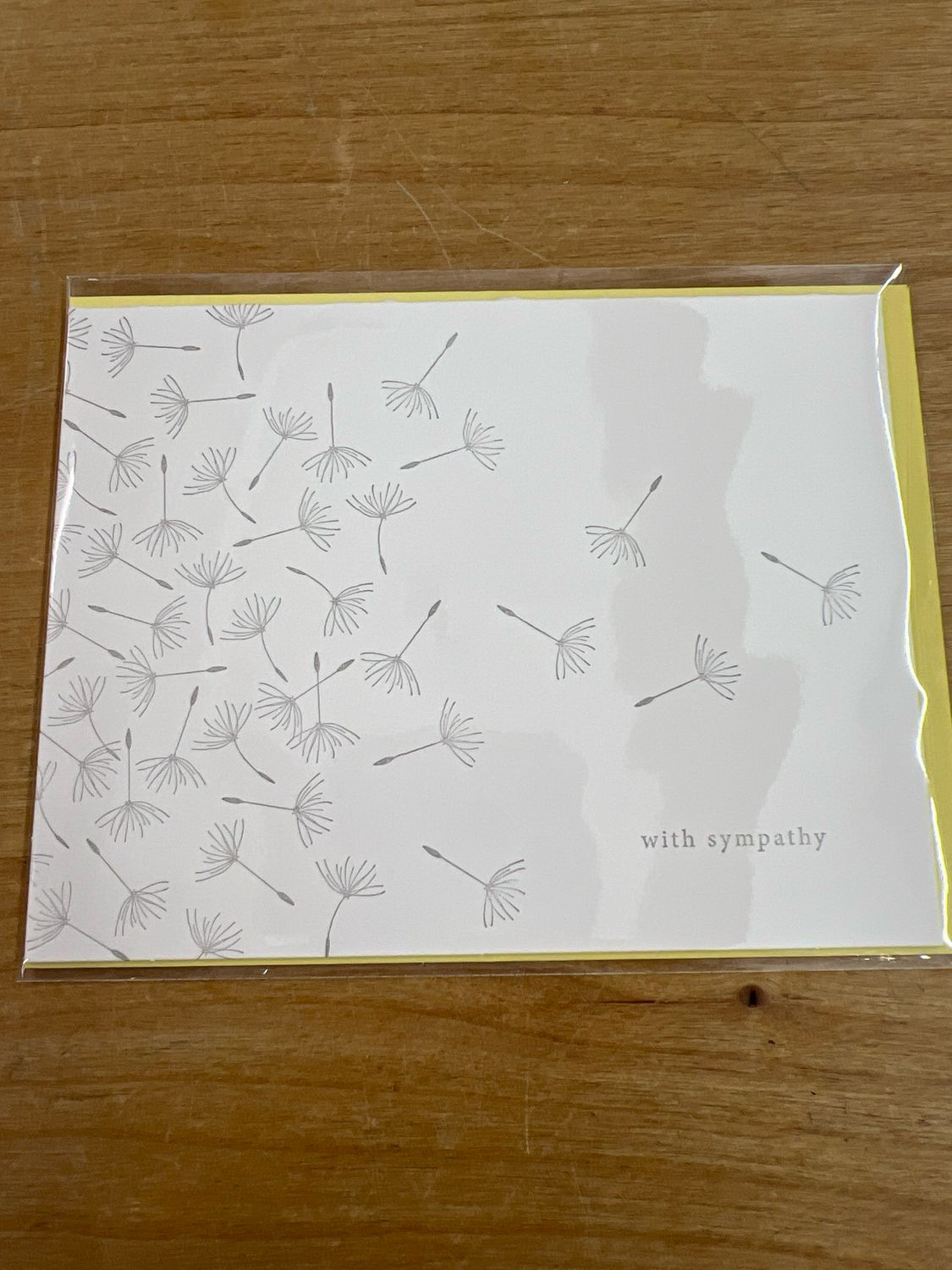 Dandelion Seeds Sympathy Card