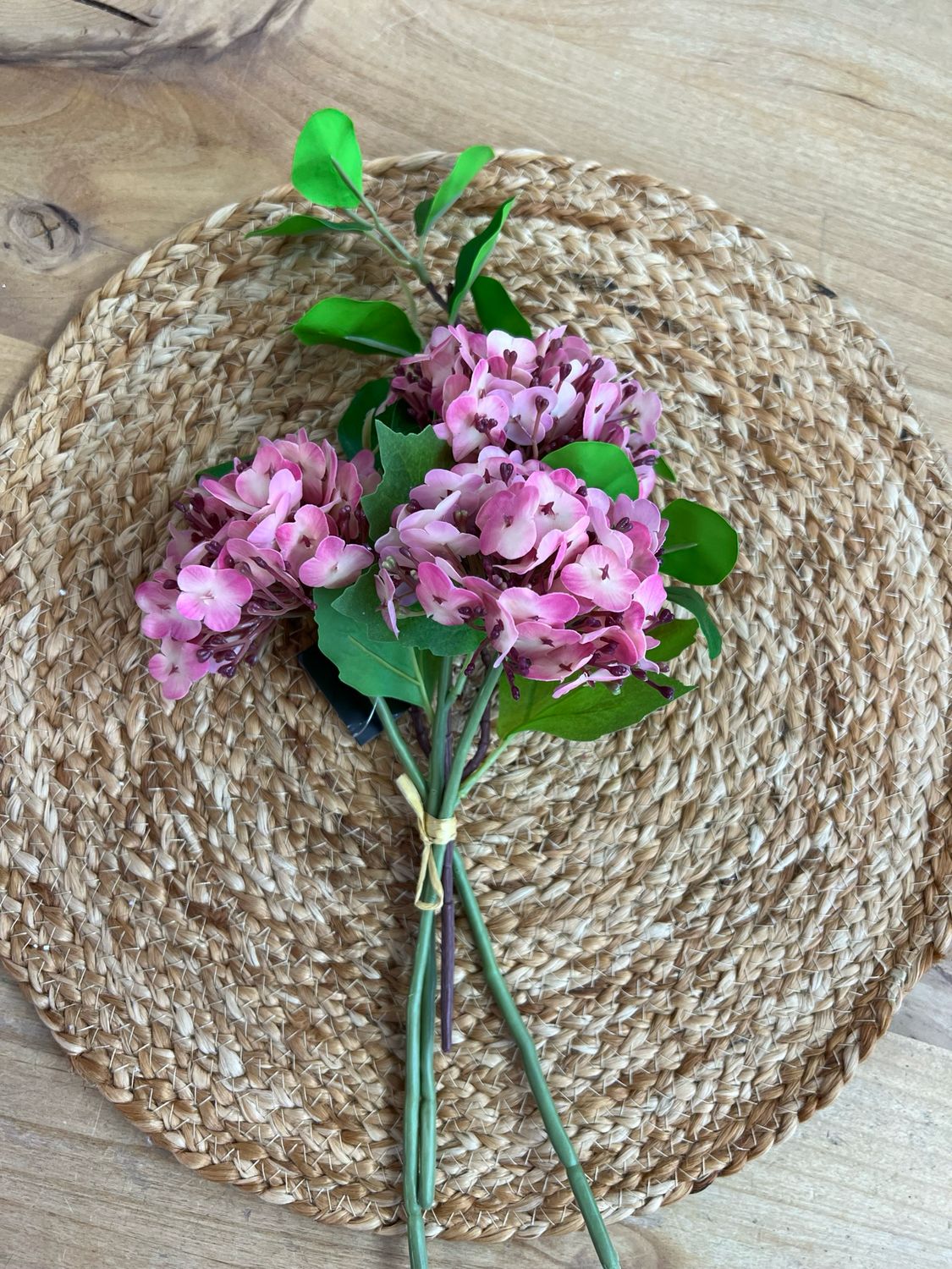 12" Fuschia RealTouch Hydrangea
