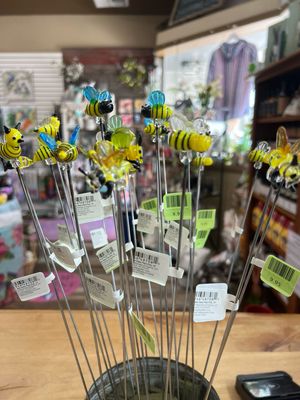 Art Glass Bee Plant Pick Art Glass Bee Plant Pick