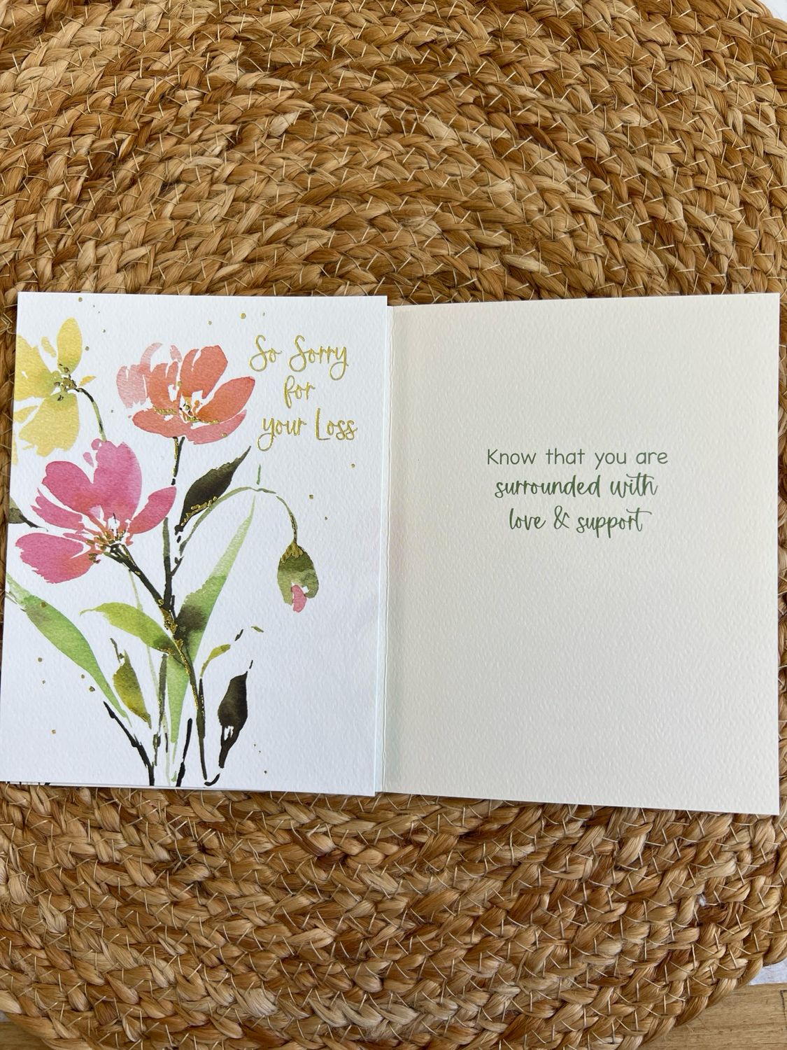 Floral Sympathy Card