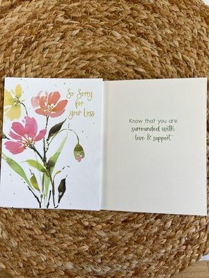 Floral Sympathy Card