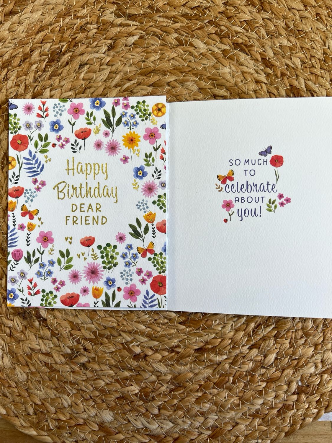 Flowers Friend Birthday Card
