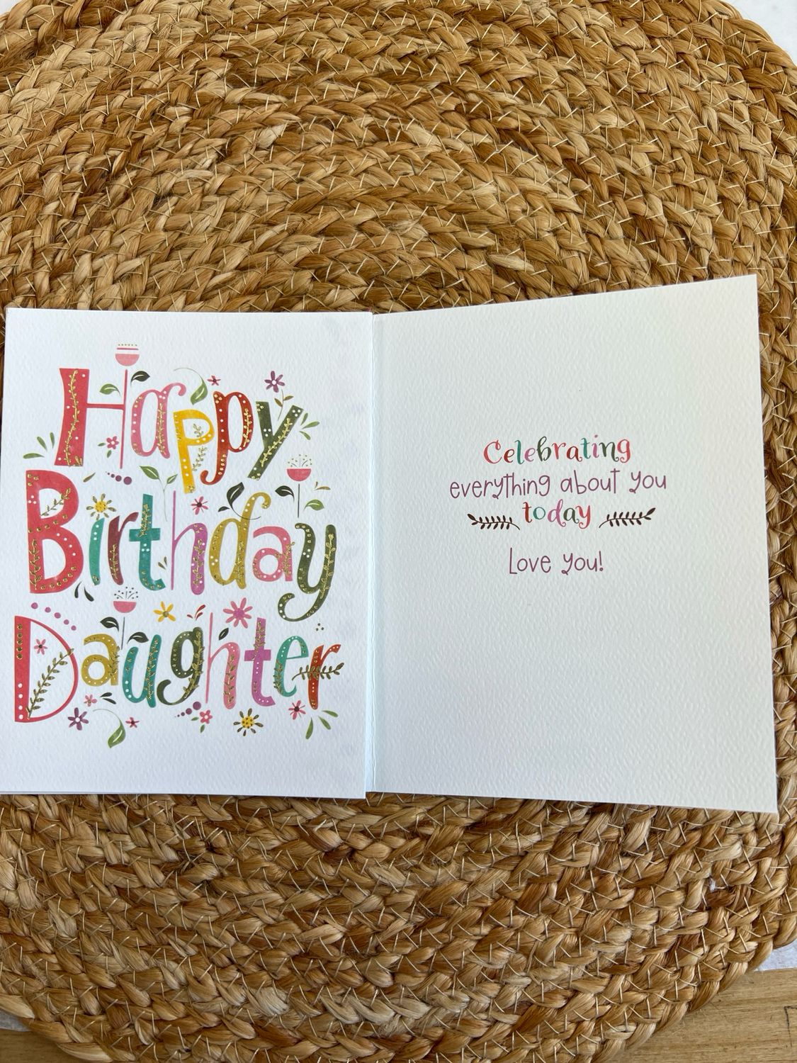 Daughter Floral Birthday Card