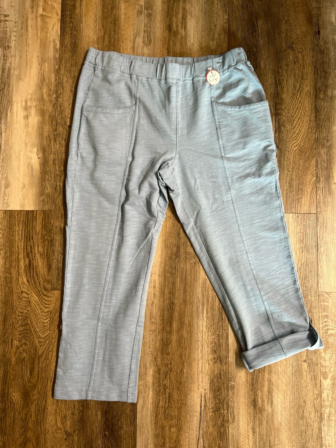 Chambray Relaxed Ankle Pants