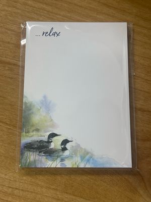 Loons on the Lake Memo Pad Loons on the Lake Memo Pad