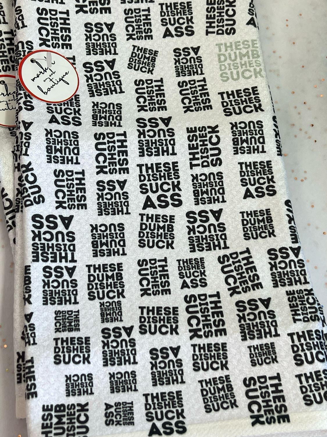 Dishes are Dumb Microfiber Towel Dishes are Dumb Microfiber Towel