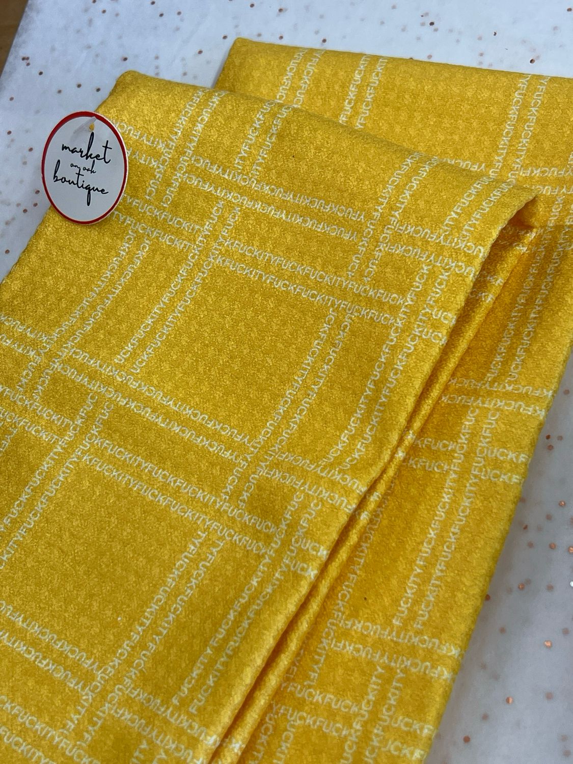 Summer F***ity Plaid Tea Towel