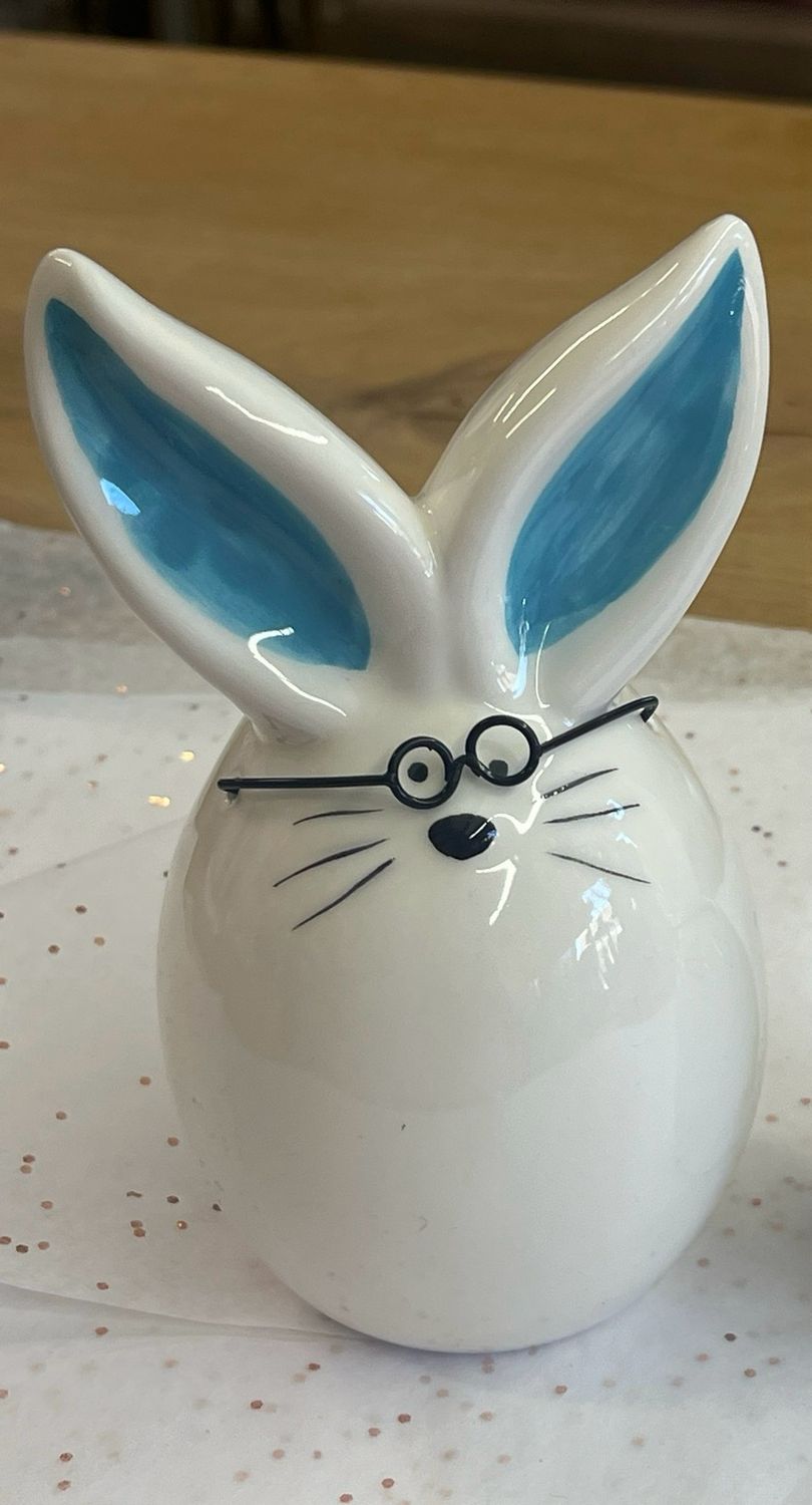 Cearmic Bunnies with Glasses Cearmic Bunnies with Glasses