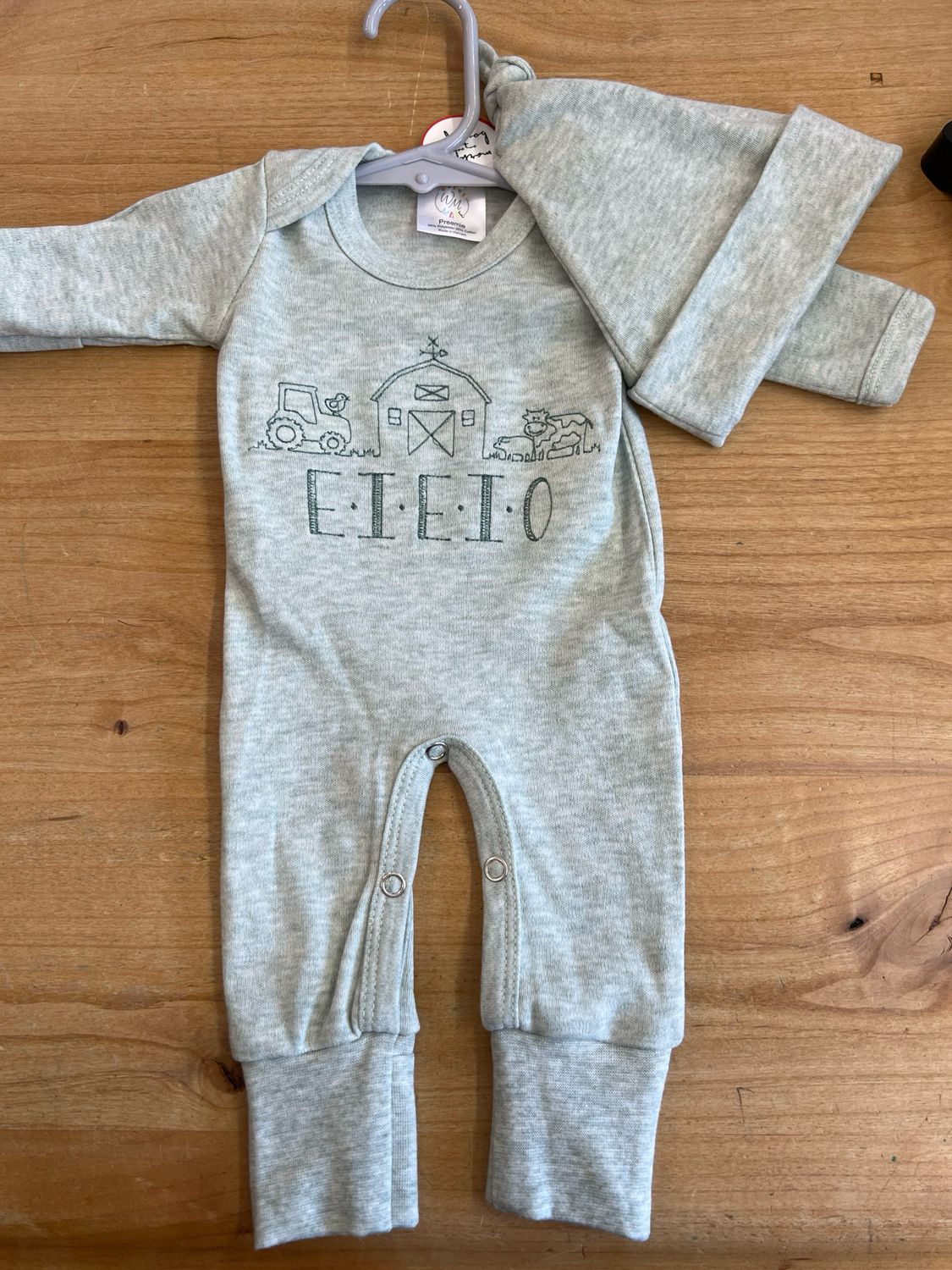 Farm Baby Outfit w/Hat