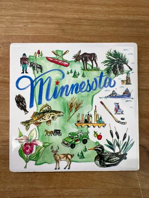 Minnesota Motif Coaster