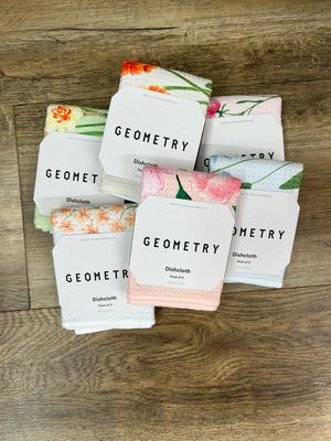 Geometry Flower of the Month Collection Dish Cloth