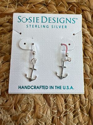 Sterling Silver Anchor Earrings Sterling Silver Anchor Earrings