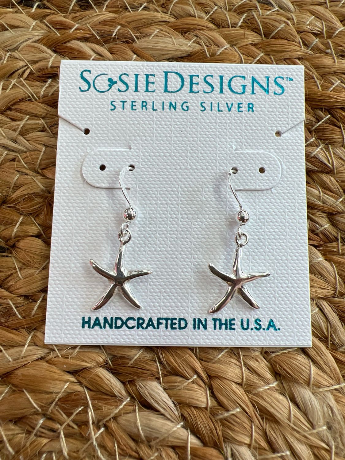 Sterling Silver Starfish Earrings