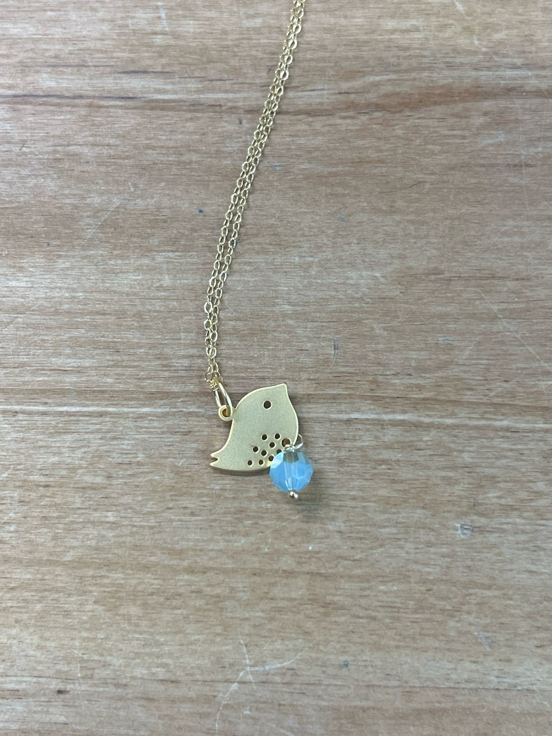 16K Gold Plated Birdie Necklace