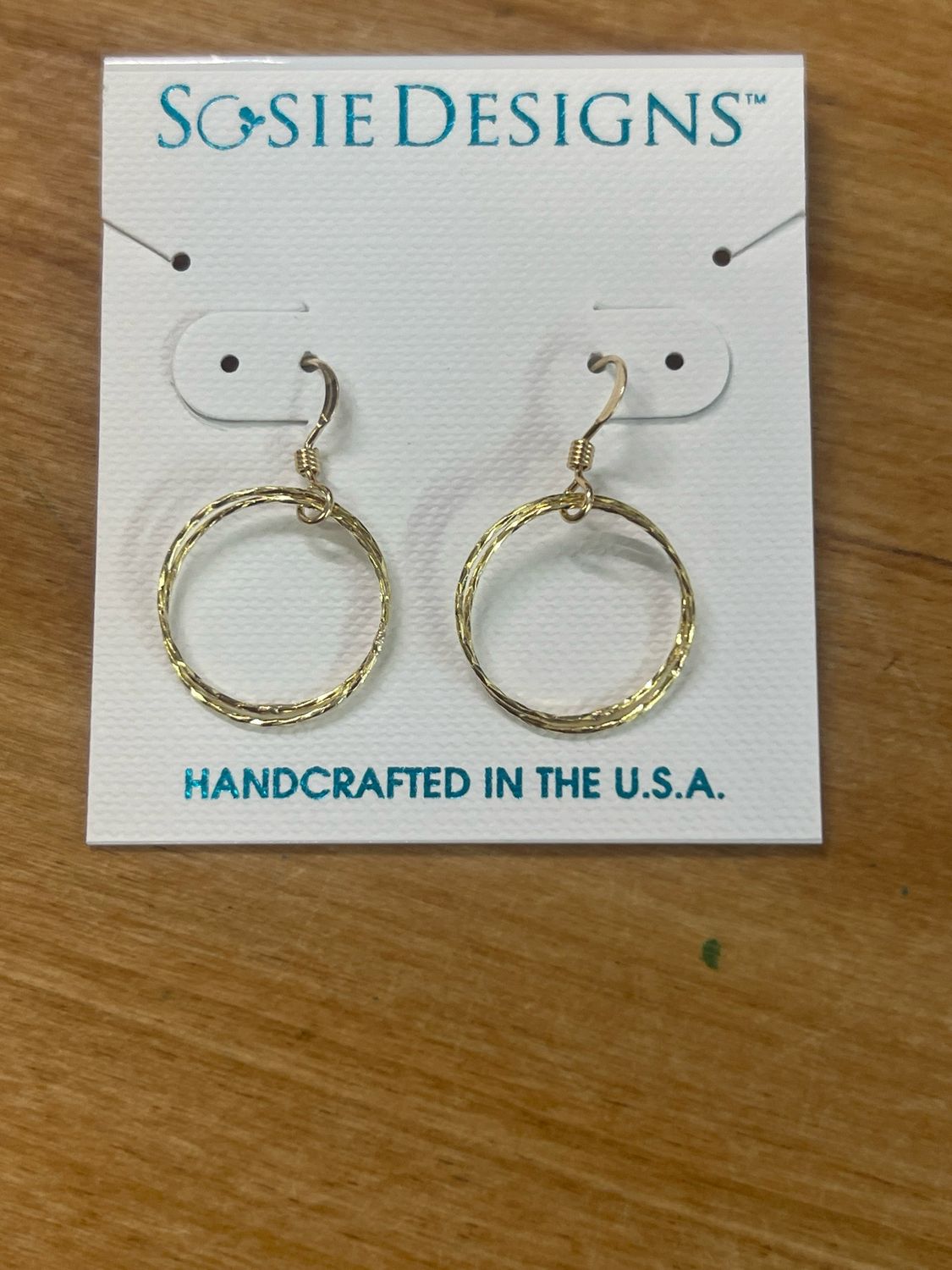 Gold Over Sterling Drop Earrings