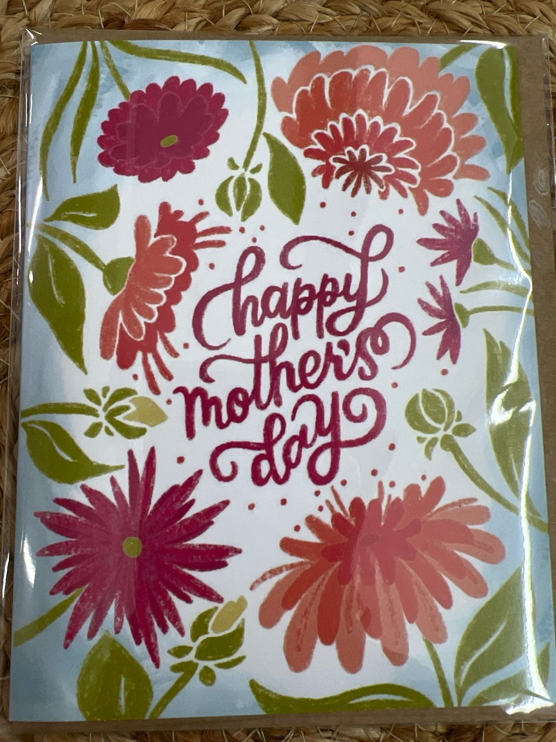 Blue Florals Mother&#39;s Day Card