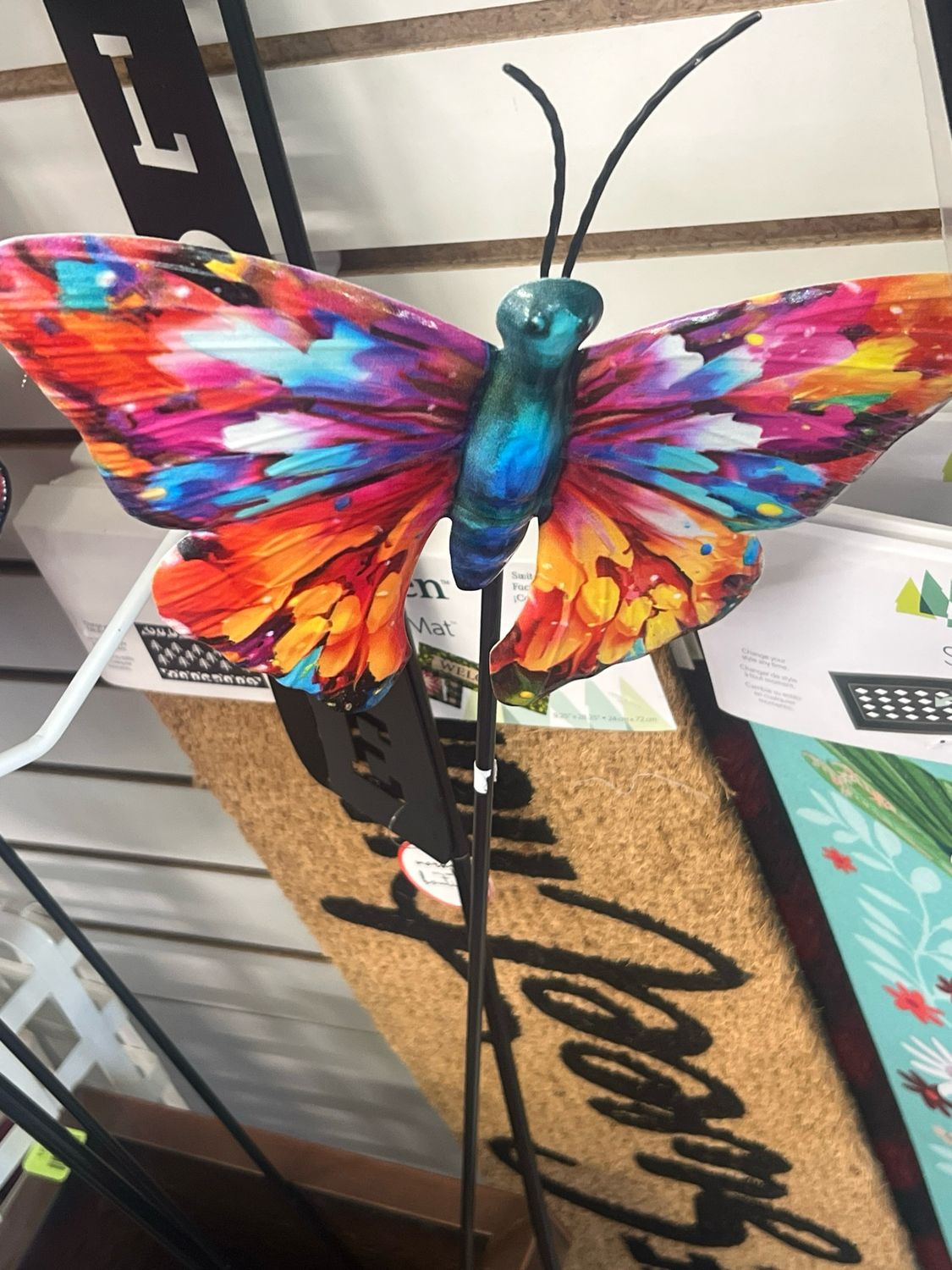 35" Butterfly Garden Stake